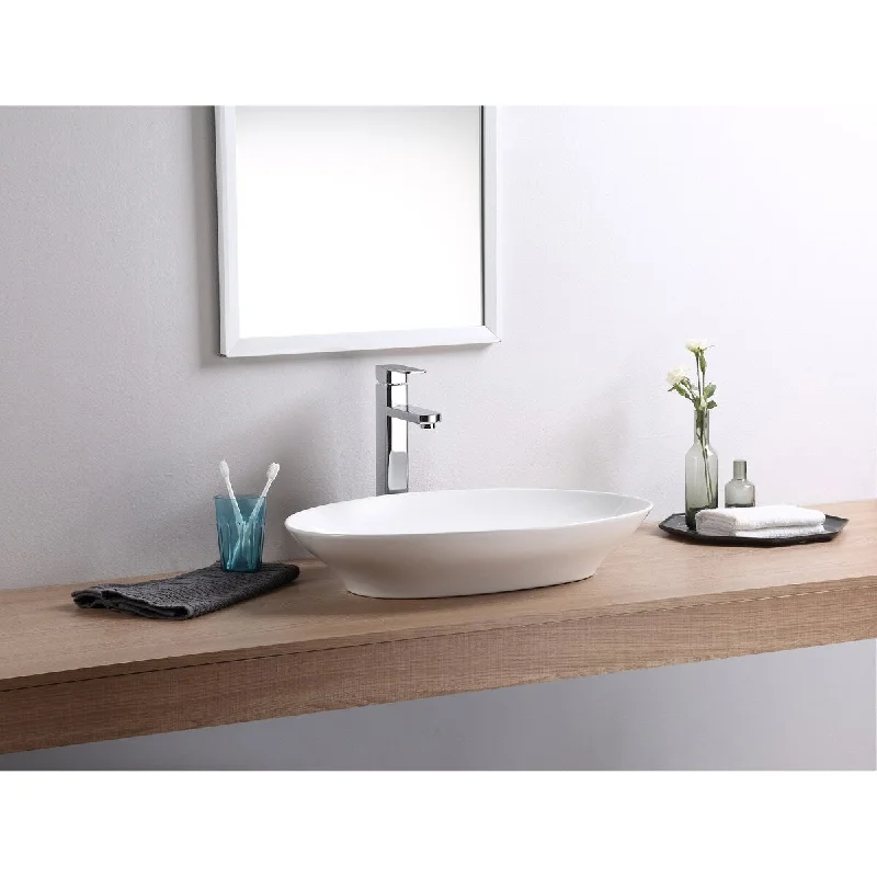 Modern Oval Vessel Bathroom Sink