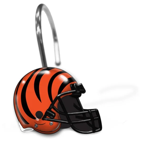 NFL 942 Bengals Shower Curtain Rings - Multi