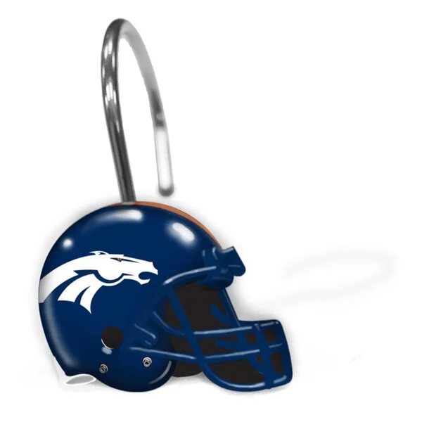 NFL 942 Broncos Shower Curtain Rings - Multi