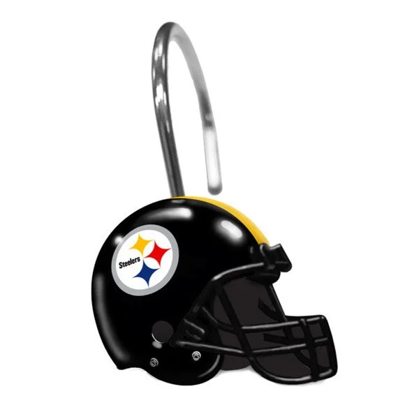 NFL 942 Steelers Shower Curtain Rings - Multi