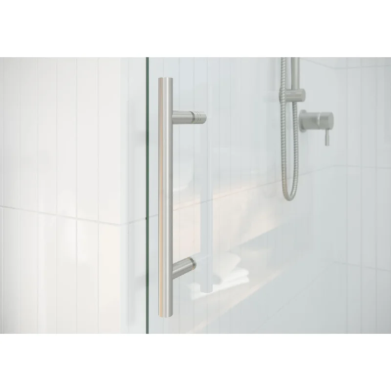 Nova 60 in. x 40 in. x 78 in. Fully Frameless 90-degree Slider Shower Enclosure