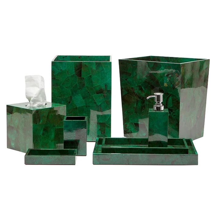 Palm Beach Emerald Shell Bathroom Accessories