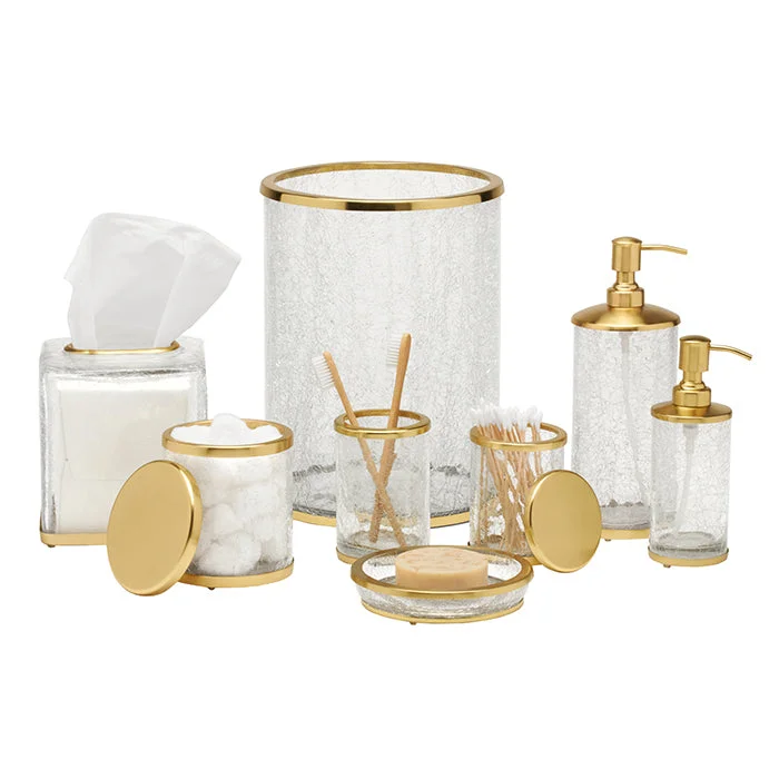 Pomaria Glass/Stainless Steel Bathroom Accessories (Brushed Gold)