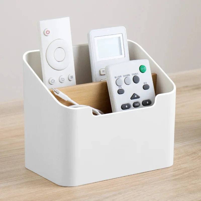 Practical TV Remote Tissue Box Organizer (White)