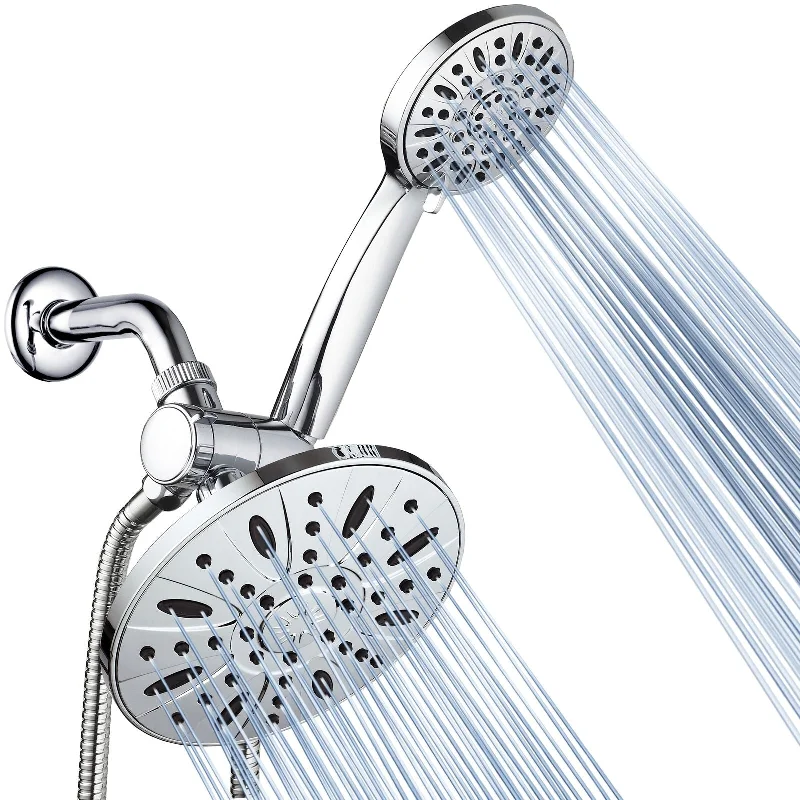 Premium High Pressure 3-Way 7" Shower Head Combo