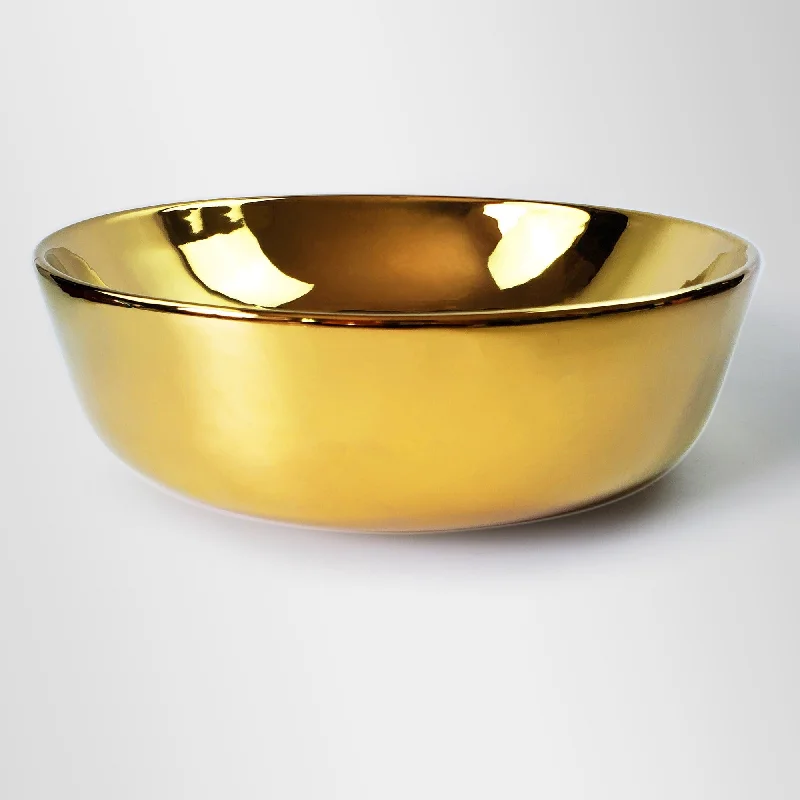 Redondo Circular Golden Vessel Sink