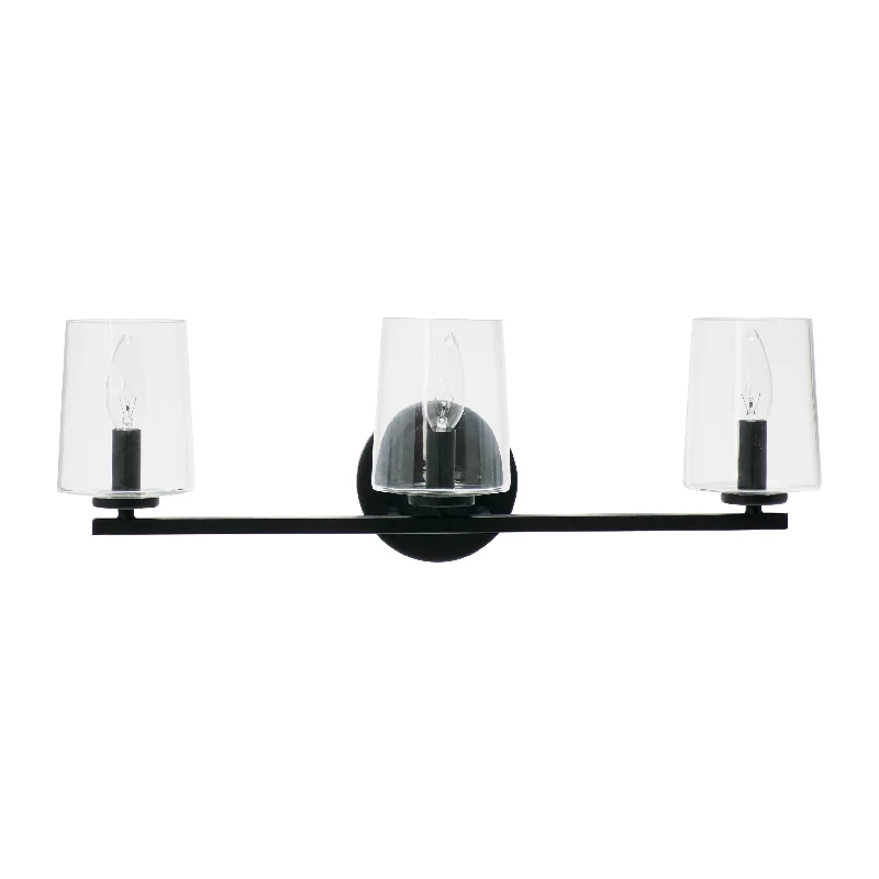 Robert Stevenson Lighting Berkley - Metal and Glass Vanity Light