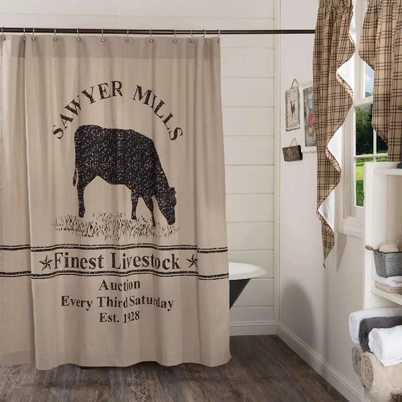 Sawyer Mill Cow Shower Curtain