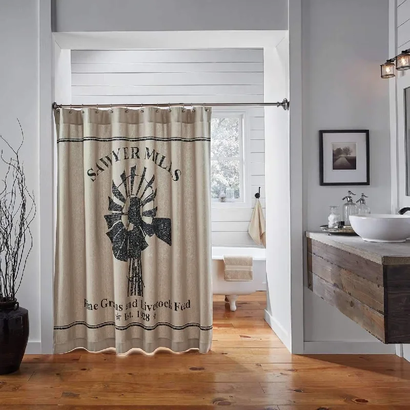 Sawyer Mill Windmill Shower Curtain