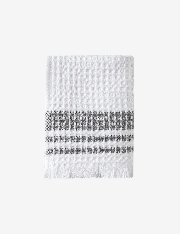 Organic Belgian Waffle Hand Towels (Set of 2) by Mungo