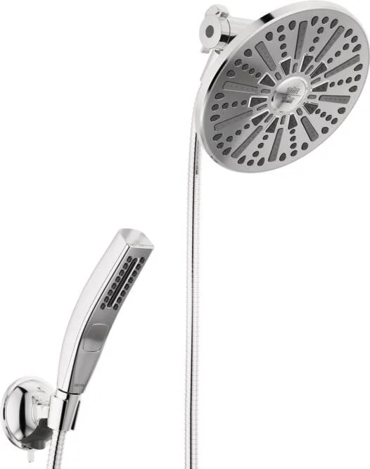 Shower Head and Hand 1.75 GPM 4-Setting 20% Less Water than the Industry Standard - Saving You Money