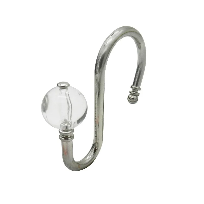 Shower Hooks (set of 12) by Teamson Home - Silver