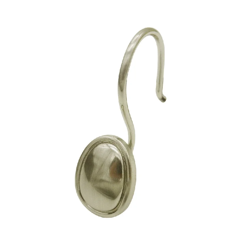 Shower Hooks (set of 12) by Teamson Home - Silver