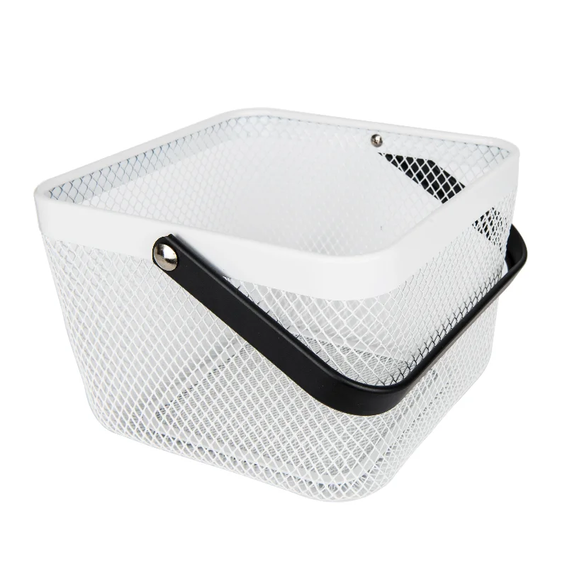 White Small Handy Storage Basket