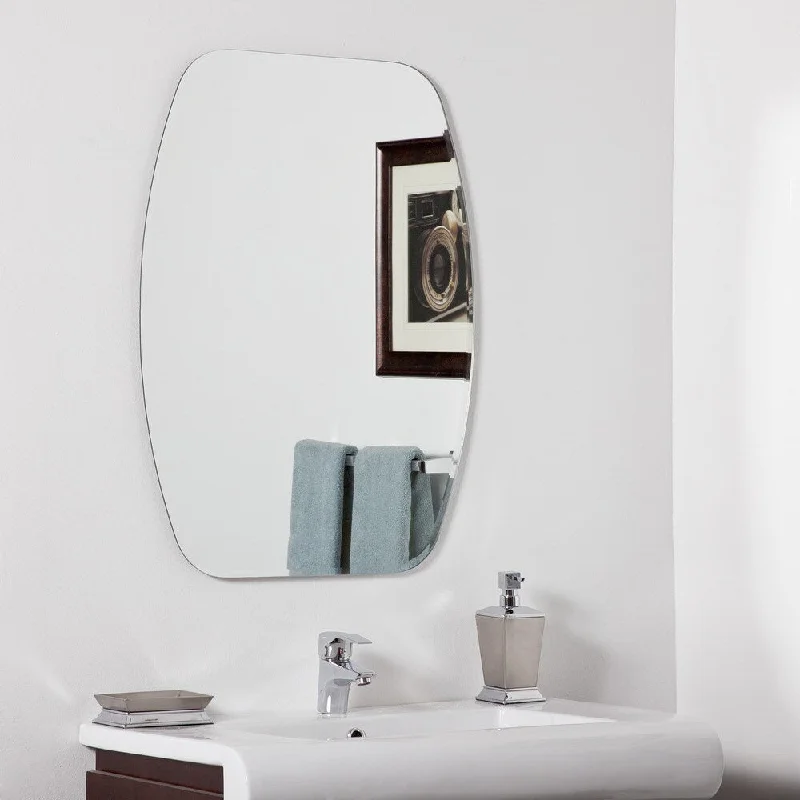 Sydney Modern Oval Frameless Bathroom Mirror