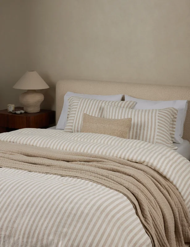 Thayer Striped European Flax Linen® Duvet Cover