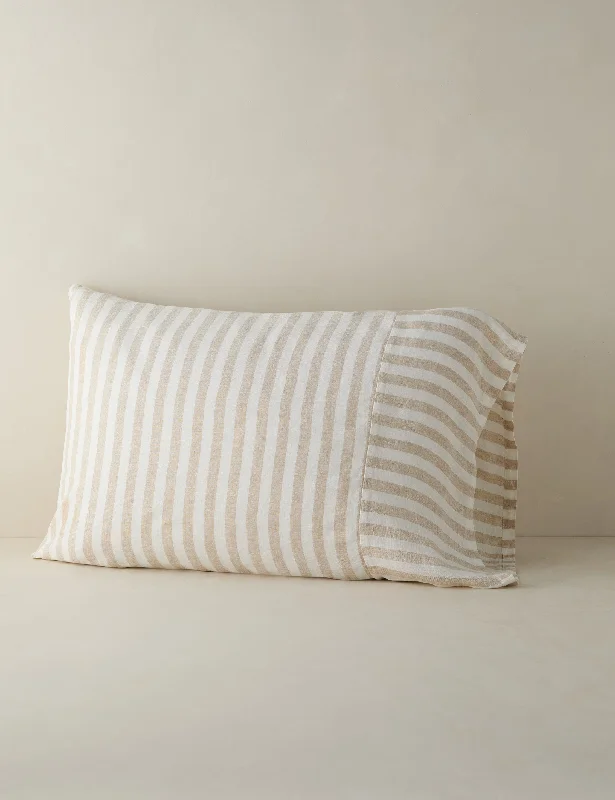 Thayer Striped European Flax Linen® Sham