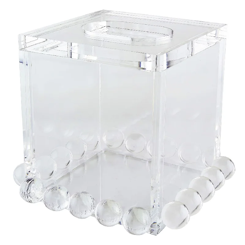 Tizo Design Lucite Tissue Box Cover w/ Bubbles (Clear)