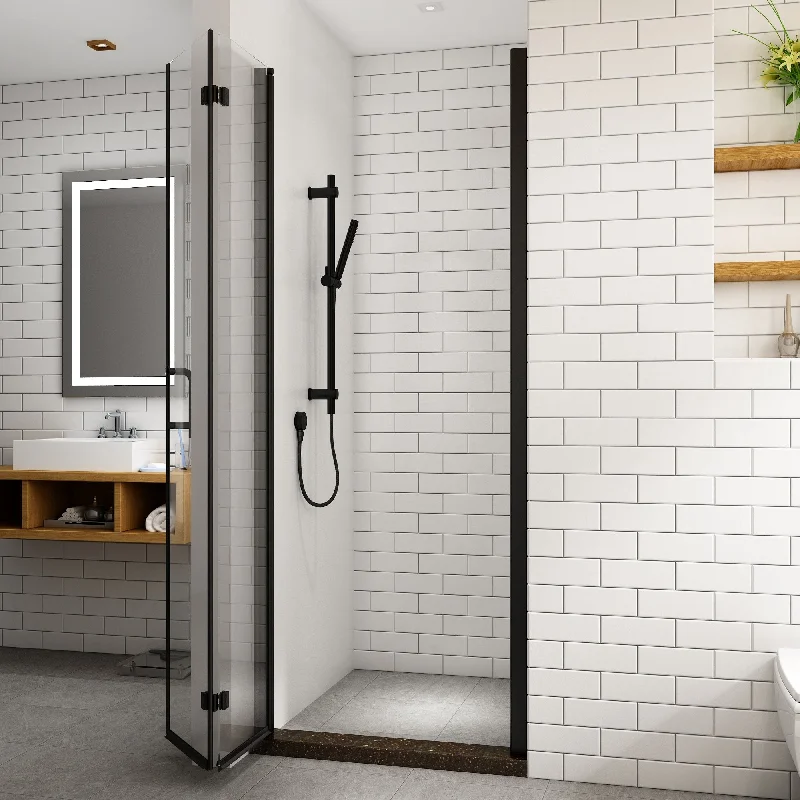 TOOLKISS Pivot Bi-Fold Prefab Alcove Shower Doors