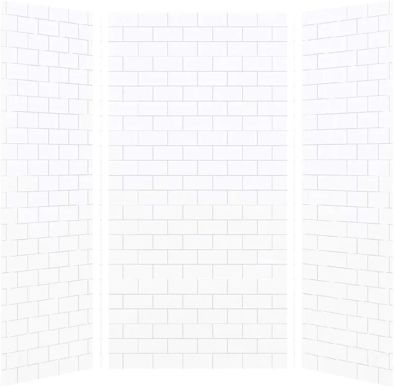 Transolid SWK483696-21 SaraMar 36-in X 48-in X 96-in Glue 3-Piece Shower Wall Kit - $920