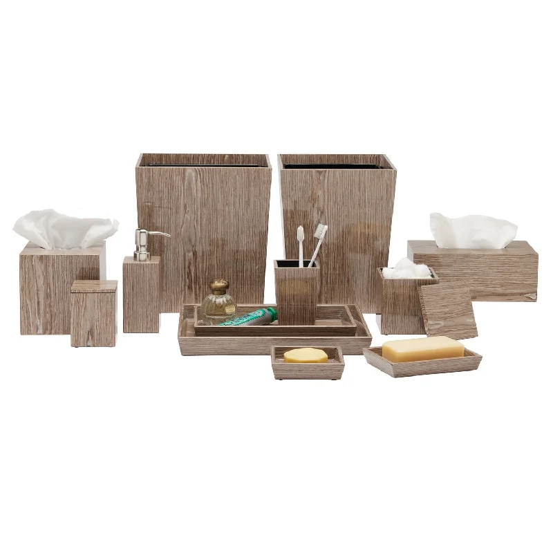 Westerly Veneer Bathroom Accessories (Oak)