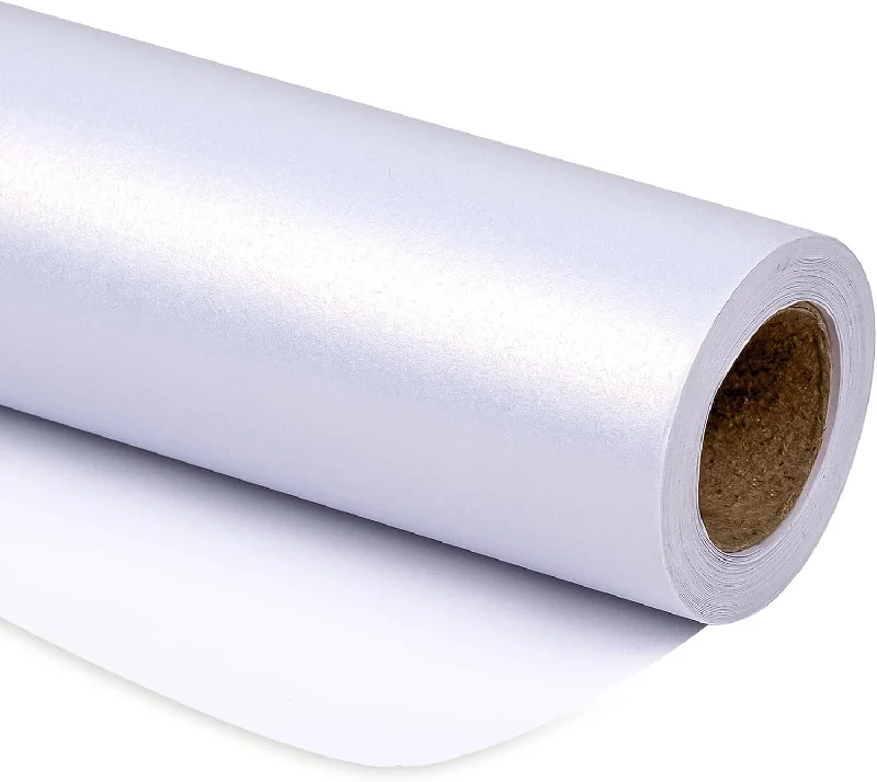 White Matte Wrapping Paper -17 Inches X 32.8 Feet