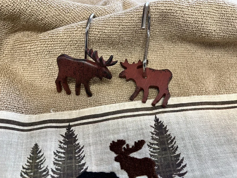 Yakutat Moose Shower Curtain Hooks