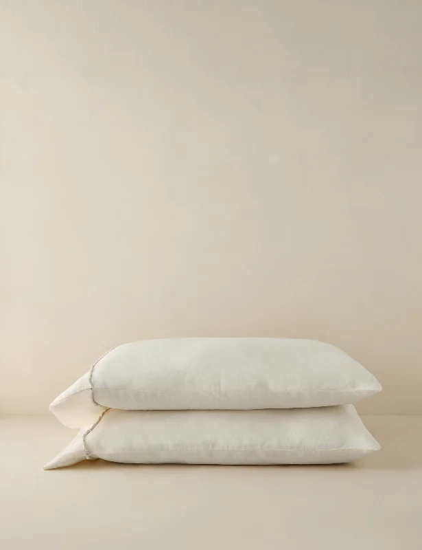 Yuka Linen Bamboo Pillowcases (Set of 2) by DISC Interiors